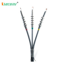 3 Core Outdoor and Indoor Insulation Sleeving Silicone Rubber Cold Shrinkable Termination kit